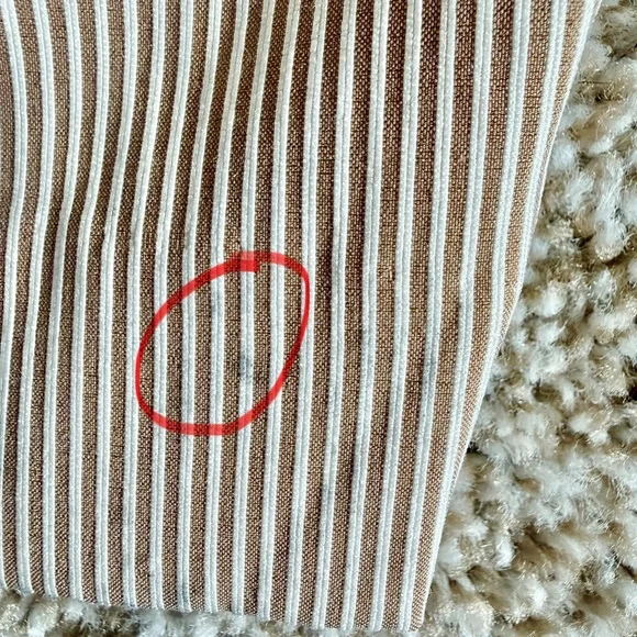 Banana Republic 10” Inseam Shorts Women’s 16 Tan White Stripe NEW (See Photos) - Picture 11 of 12